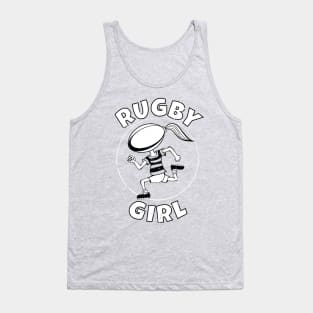 Rugby Girl Cartoon Tank Top